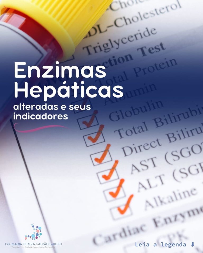 Enzimas Hepáticas alteradas e seus indicadores - Dra. Maria Tereza ...